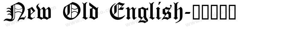 New Old English字体转换